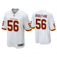 Washington Football Team #56 William Bradley-King White Game Jersey