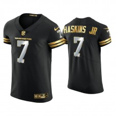 Washington Football Team #7 Dwayne Haskins Jr. Black Golden Edition Vapor Elite Jersey