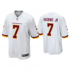 Washington Football Team #7 Dwayne Haskins Jr. White Game Jersey