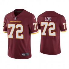 Washington Football Team #72 Charles Leno Burgundy Vapor Limited Jersey