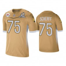 Washington Football Team #75 Brandon Scherff Gold 2021 NFC Pro Bowl Game Jersey