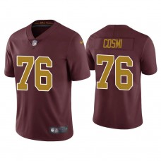 Washington Football Team #76 Samuel Cosmi Burgundy Vapor Limited Jersey