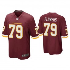 Washington Football Team #79 Ereck Flowers Burgundy Game Jersey