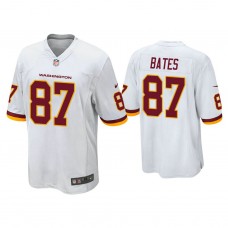 Washington Football Team #87 John Bates White Game Jersey