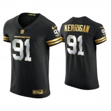 Washington Football Team #91 Ryan Kerrigan Black Golden Edition Vapor Elite Jersey
