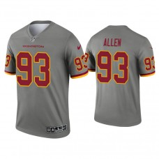 Washington Football Team #93 Jonathan Allen Steel Inverted Legend Jersey