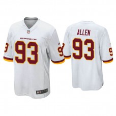 Washington Football Team #93 Jonathan Allen White Game Jersey