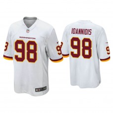Washington Football Team #98 Matt Ioannidis White Game Jersey