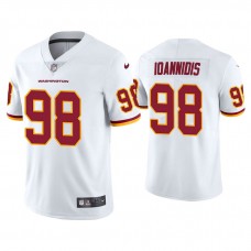 Washington Football Team #98 Matt Ioannidis White Vapor Limited Jersey