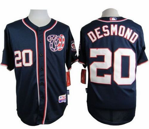Washington Nationals #20 Ian Desmond Navy Blue Cool Base Stitched Baseball Jersey