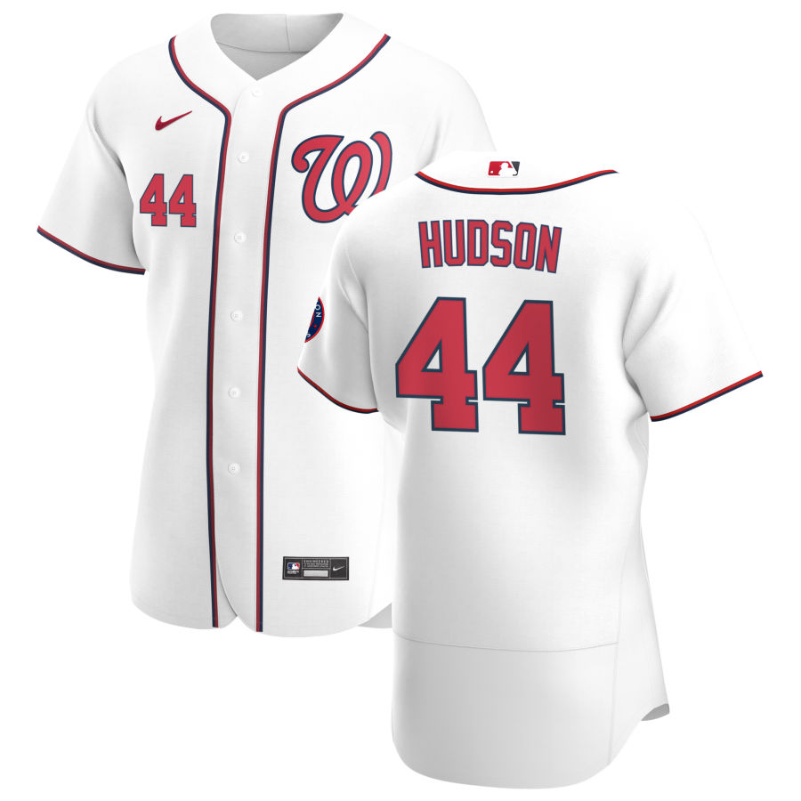 Washington Nationals #44 Daniel Hudson Men's Nike White Home 2020 Authentic Player MLB Jersey