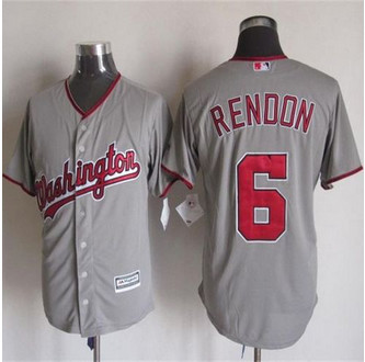 Washington Nationals #6 Anthony Rendon Grey New Cool Base Stitched Baseball Jersey