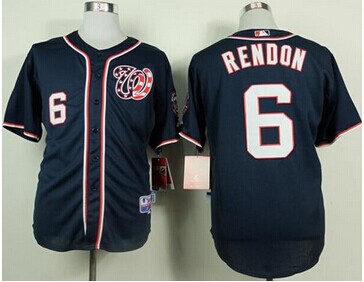 Washington Nationals #6 Anthony Rendon Navy Blue Cool Base Baseball Jersey