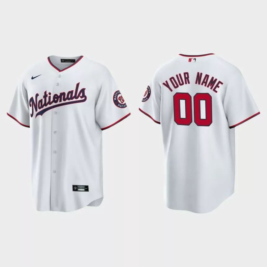 Washington Nationals Alcides Escobar Replica Alternate Jersey – White.jpg
