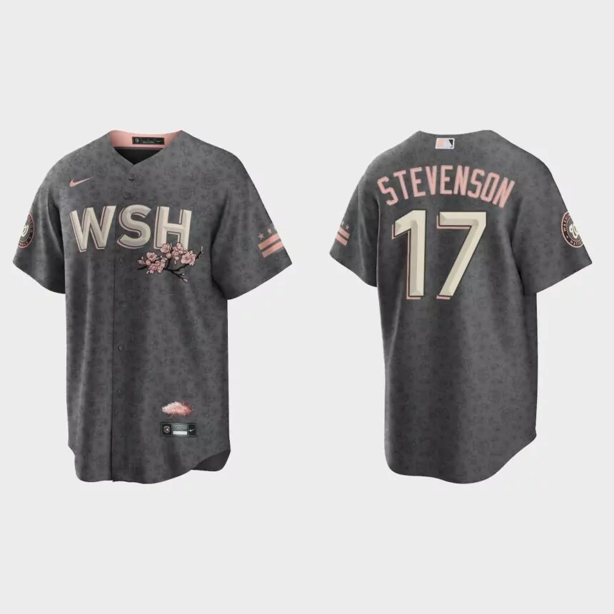 Washington Nationals Andrew Stevenson 2022 City Connect Replica Jersey – Gray