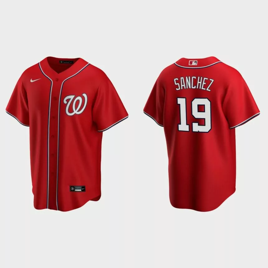 Washington Nationals Anibal Sanchez Replica Alternate Jersey – Red