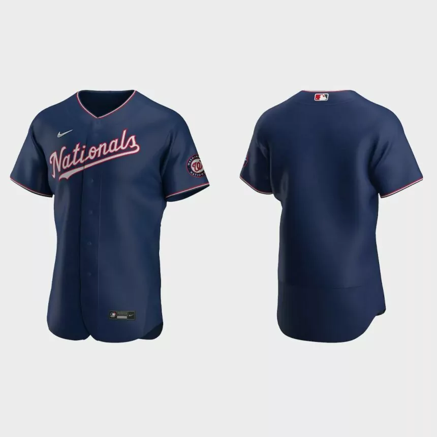 Washington Nationals Authentic Alternate Jersey – Navy