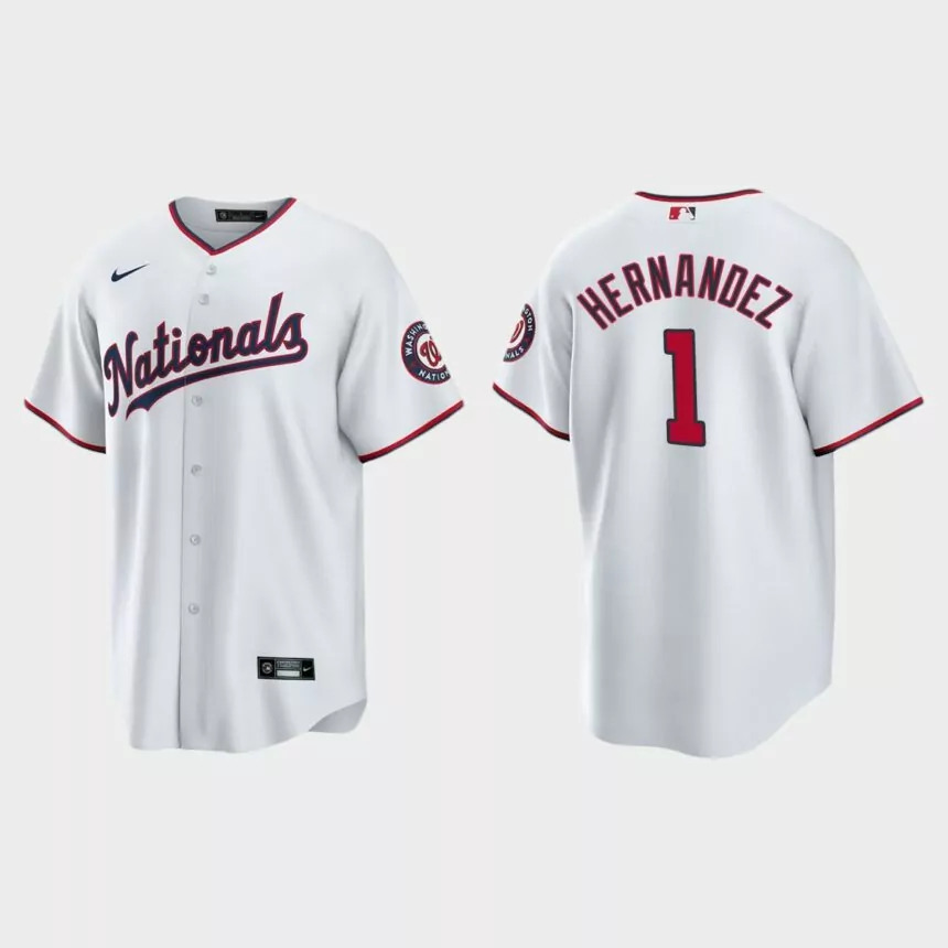 Washington Nationals Cesar Hernandez Replica Alternate Jersey – White