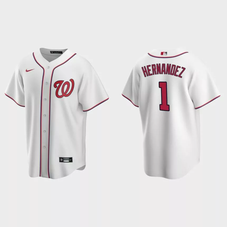 Washington Nationals Cesar Hernandez Replica Home Jersey – White