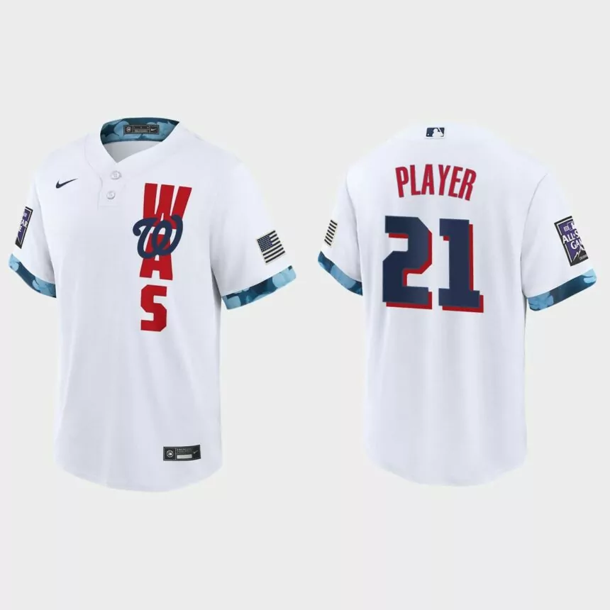 Washington Nationals Custom 2021 MLB All-Star Game Replica Jersey – White