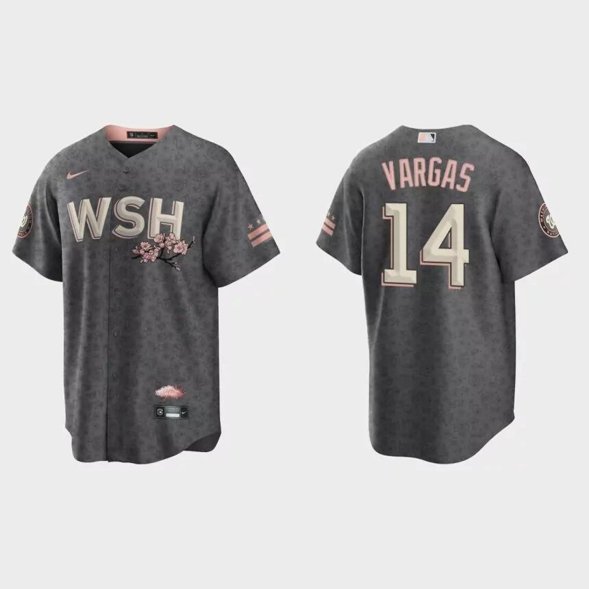 Washington Nationals Ildemaro Vargas 2022 City Connect Replica Jersey – Gray