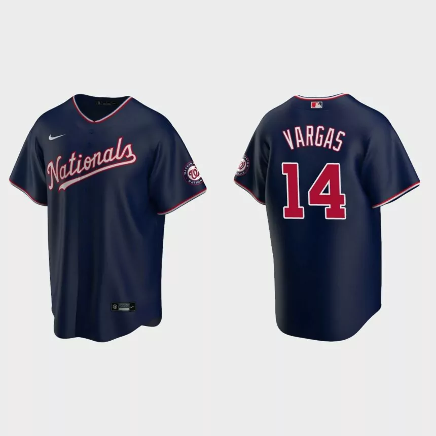 Washington Nationals Ildemaro Vargas Replica Alternate Jersey – Navy