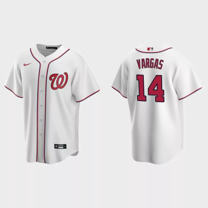 Washington Nationals Ildemaro Vargas Replica Home Jersey – White