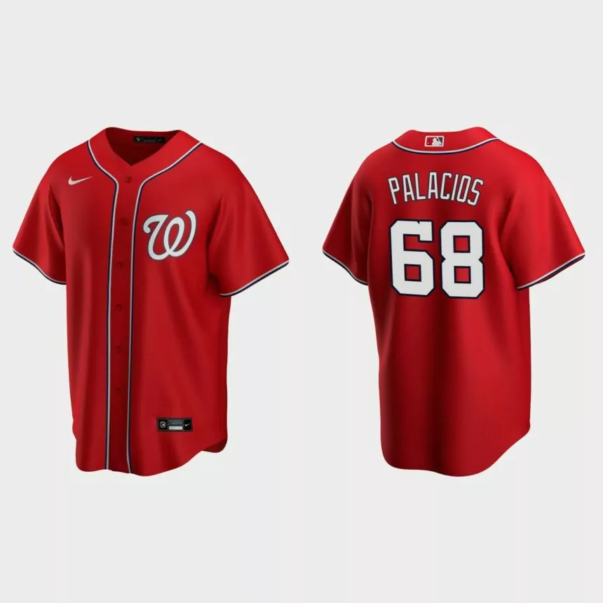 Washington Nationals Josh Palacios Replica Alternate Jersey – Red