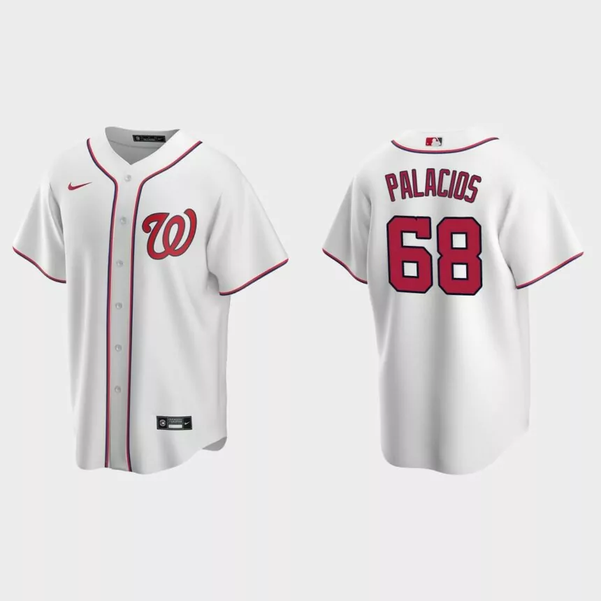 Washington Nationals Josh Palacios Replica Home Jersey – White