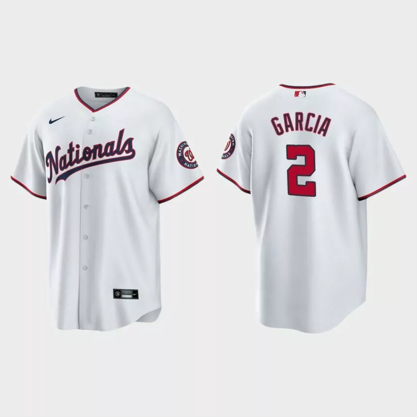 Washington Nationals Luis Garcia Replica Alternate Jersey – White