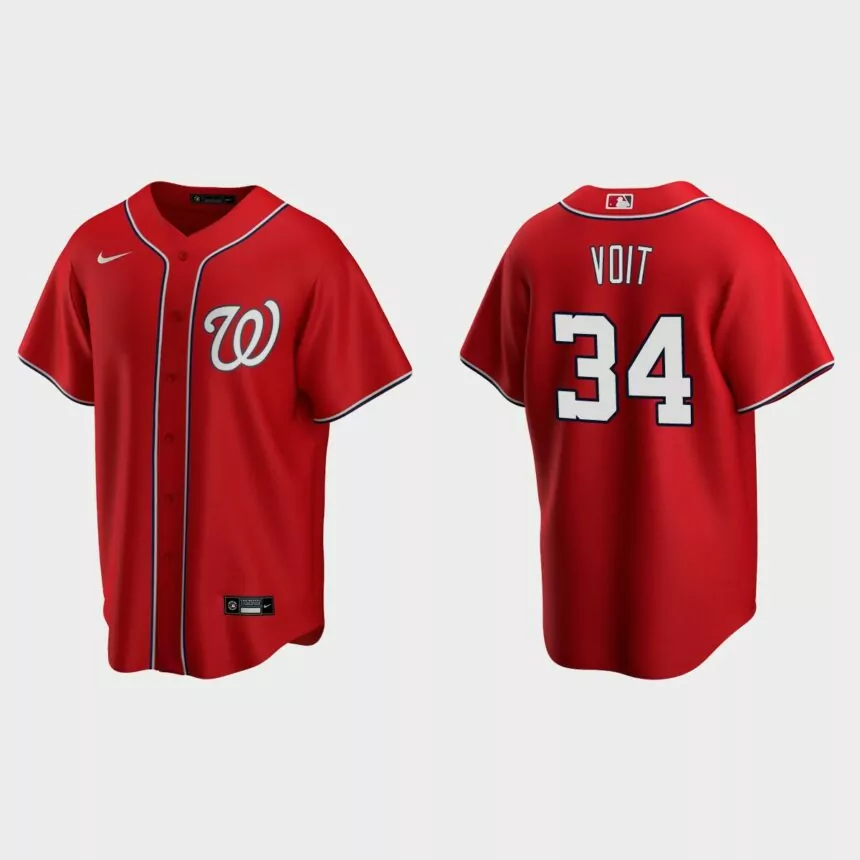 Washington Nationals Luke Voit Replica Alternate Jersey – Red