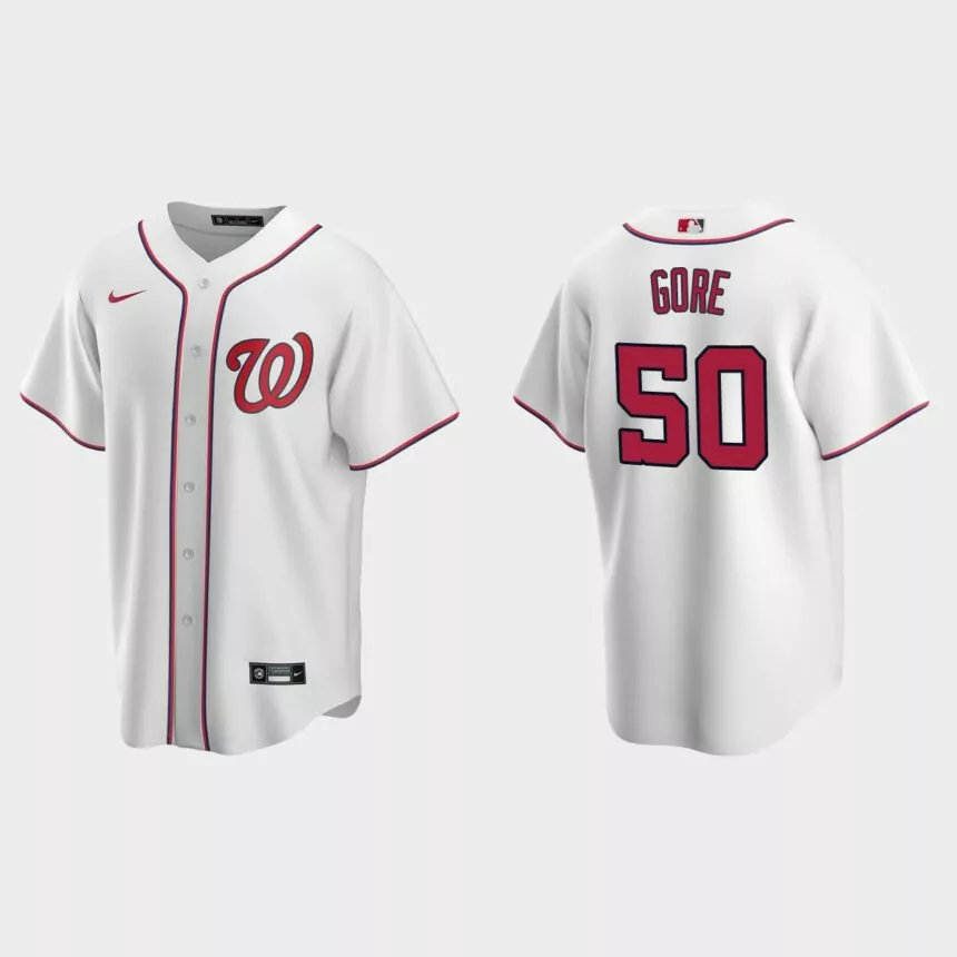 Washington Nationals MacKenzie Gore Replica Home Jersey – White