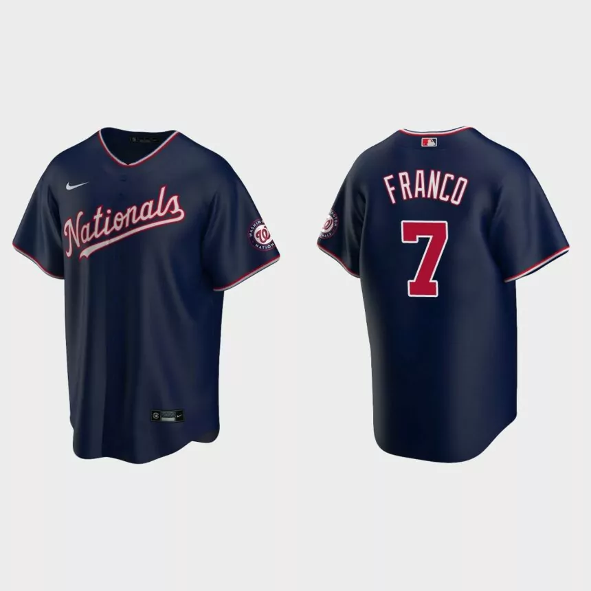 Washington Nationals Maikel Franco Replica Alternate Jersey – Navy