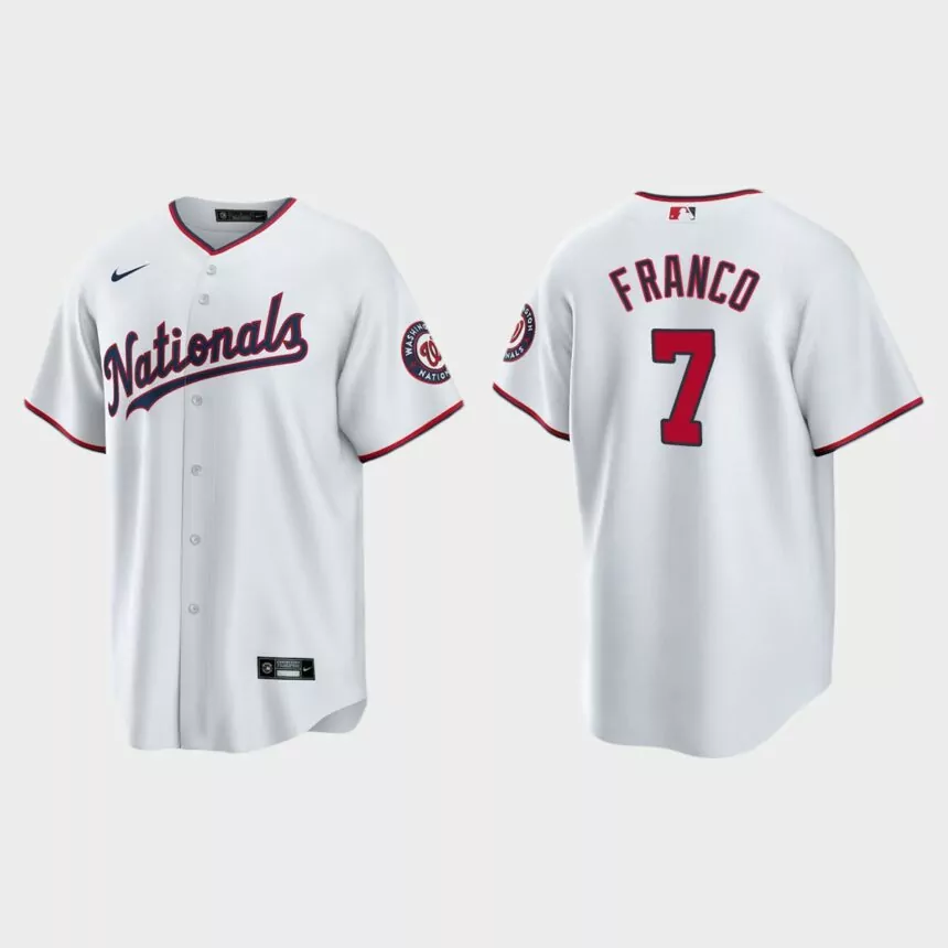 Washington Nationals Maikel Franco Replica Alternate Jersey – White