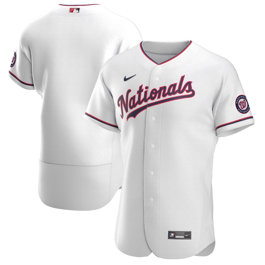 Washington Nationals Men's Nike White Alternate 2020 Authentic Team MLB Jersey