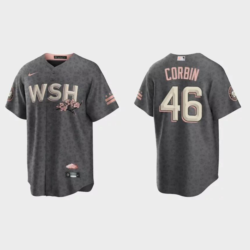 Washington Nationals Patrick Corbin 2022 City Connect Replica Jersey – Gray