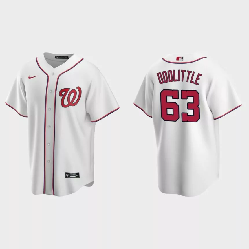 Washington Nationals Sean Doolittle Replica Home Jersey – White