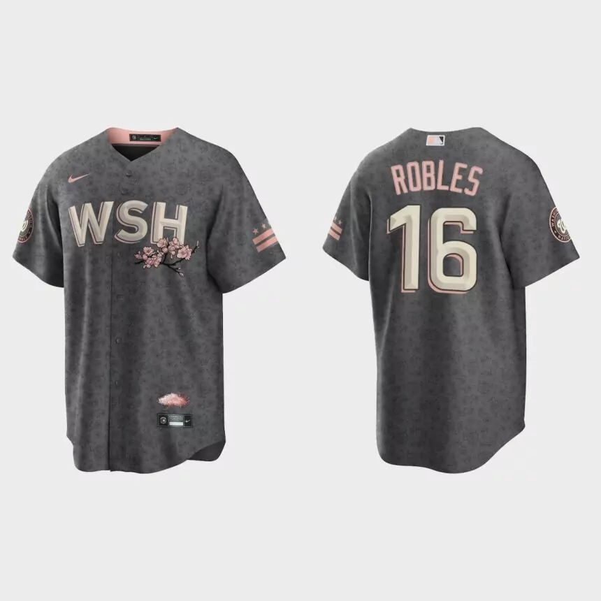 Washington Nationals Victor Robles 2022 City Connect Replica Jersey – Gray