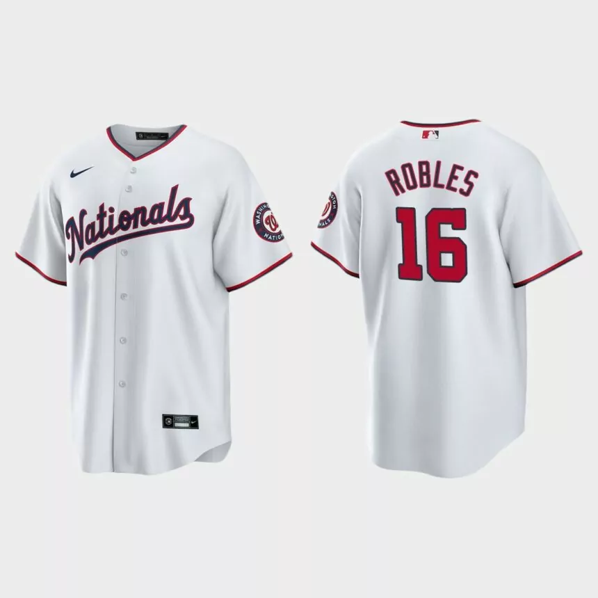 Washington Nationals Victor Robles Replica Alternate Jersey – White