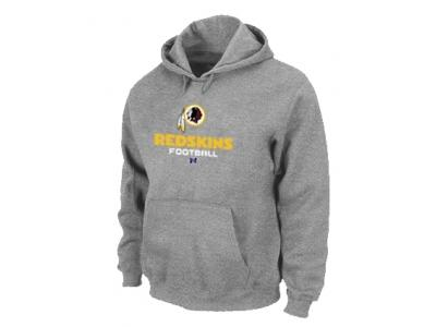Washington Red Skins Critical Victory Pullover Hoodie Grey