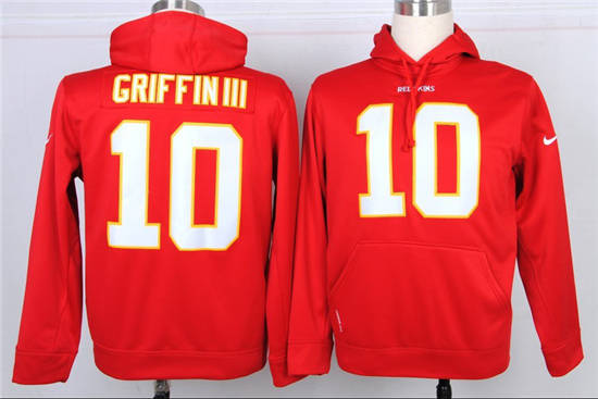 Washington Redskins #10 Robert Griffin III Nike hoody Red