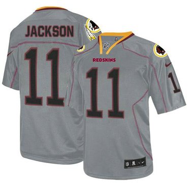 Washington Redskins #11 DeSean Jackson Lights Out Grey NFL Elite Jersey