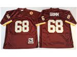 Washington Redskins #68 Russ Grimm Throwback Burgundy Jersey