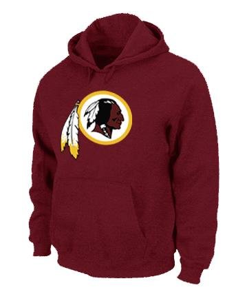 Washington Redskins Classic Logo Pullover Hoodie Sweatshirt - Burgundy
