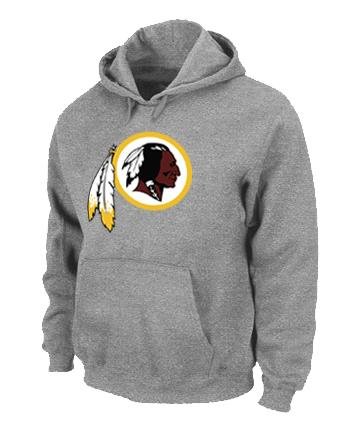 Washington Redskins Classic Logo Pullover Hoodie Sweatshirt - Grey