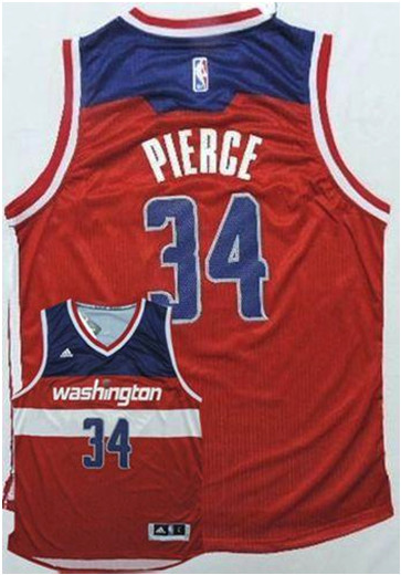 Washington Wizards #34 Paul Pierce New Red Road Stitched NBA Jersey