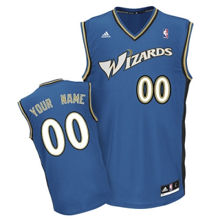 Washington Wizards Youth Custom blue V-neck Jersey