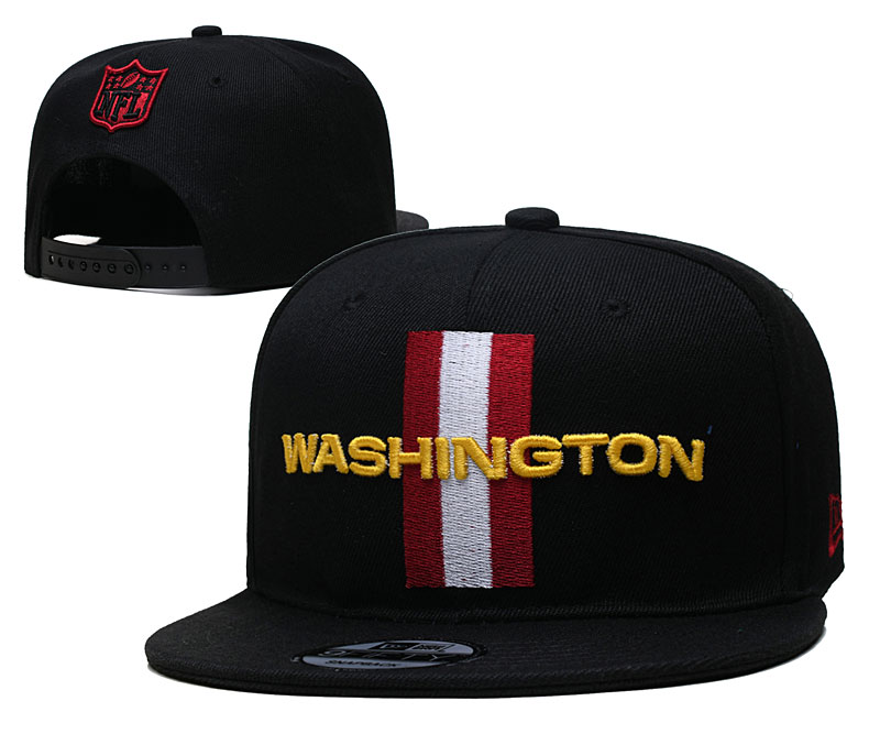 Washionton Black Snapback Hat --YD
