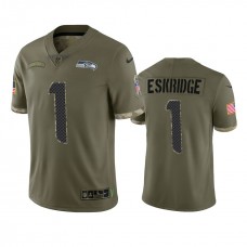 Wayne Eskridge Seattle Seahawks Nike Olive 2022 Salute To Service Limited Jersey