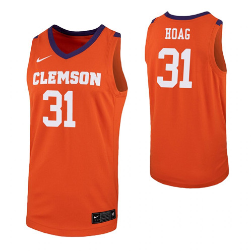 Wells Hoag Jersey Orange Clemson Tigers Replica